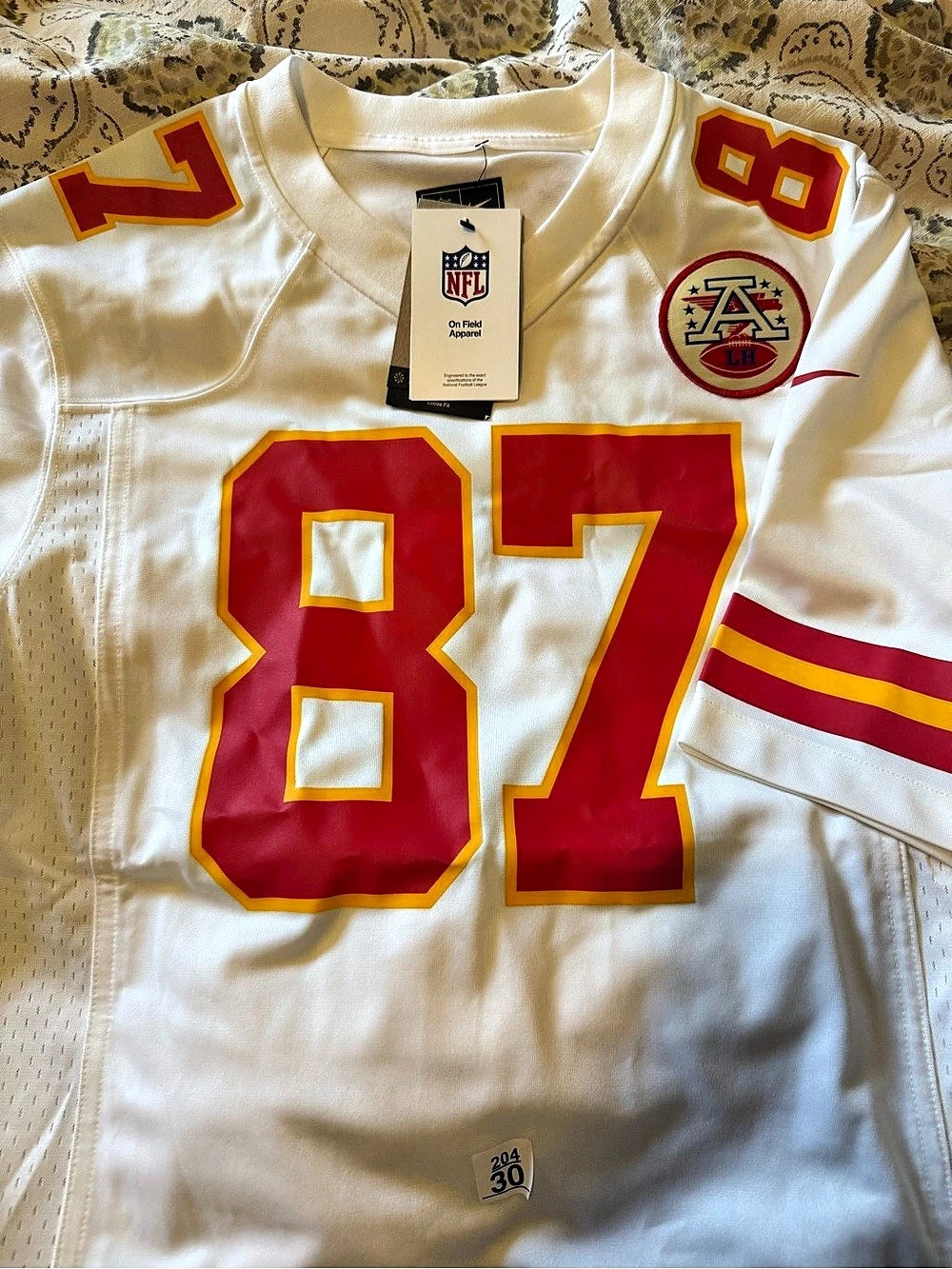 Nike Kansas City Chiefs Travis Kelce Game Jersey - White Jersey White Medium